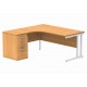Core Corner Desk With Desk High Pedestal